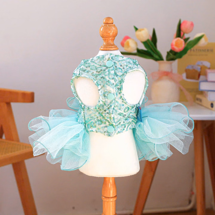 Váy Kim Sa Xoè Siêu Sang Trọng Từ 0.5-9Kg Dành Cho Thú Cưng Chó Mèo - Ảnh 3