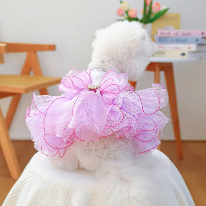 Váy Kim Sa Xoè Siêu Sang Trọng Và Đẹp Từ 0.5-9Kg Dành Cho Thú Cưng Chó Mèo - Ảnh 2