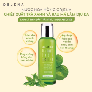 Nước Hoa Hồng Orjena Chiết Xuất Trà Xanh Và Rau Má Dịu Da 120Ml