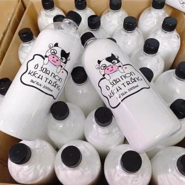 Chai Ủ Sữa Non 1000Ml Làm Sáng Dùng Được Face Và Body - Gdn - Ảnh 5