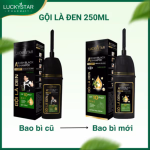 Gội Là Đen Thảo Dược Cao Cấp Kèm Lược - Lucky Star
