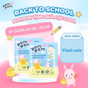 [Combo 2 Dây] Gel Giặt Xả Newborn Dành Cho Bé Sơ Sinh (0 - 12 Tháng) 24 Gói 20Ml - Pom Pom