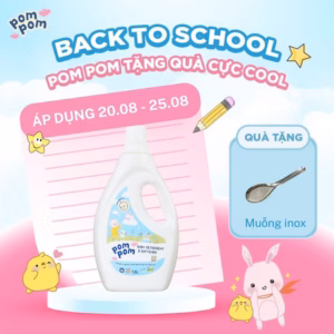 Chai 1.6L - Dành Cho Bé Sơ Sinh - Gel Giặt Xả 2In1 - Sạch Sâu Kháng Khuẩn - Khử Mùi Nôn Trớ, Ọc Sữa, Tè Khai-Lưu Hương Phấn Thơm Dịu Nhẹ
