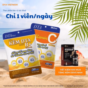 Viên Uống Kẽm Kết Hợp Vitamin Nhóm B Dta - Hỗ Trợ Đề Kháng, Giảm Mệt Mỏi, Cải Thiện Căng Thẳng, Suy Nhược 30 Ngày Và 60 Ngày
