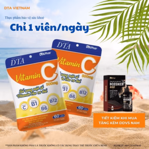 Tpbvsk Vitamin C Dta - Hỗ Trợ Bổ Sung Vitamin C Và Vitamin Nhóm B - Gói 60 Ngày Và 120 Ngày