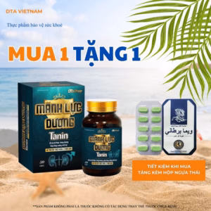 Viên Uống Mãnh Lực Dương Tanin Hỗ Trợ Bổ Thận Tráng Dương Tăng Cường Sức Khoẻ Nam Giới Hộp 30 Viên