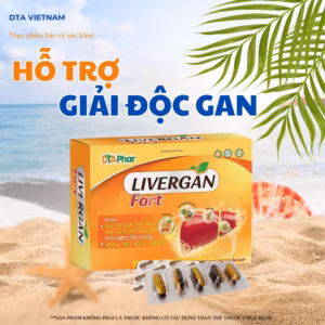 Vin Uống Livergan Fort Hỗ Trợ Giải Độc Gan Mát Gan Giảm Ngứa Vàng Da Do Chức Năng Gan Kém Hộp 60 Viên