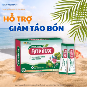 Siro Nhuận Tràng Anvilux Hỗ Trợ Giảm Táo Bón Bổ Sung Chất Xơ Cho Cơ Thể Hộp 20 Gói