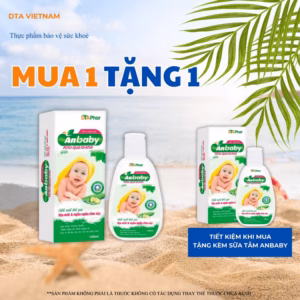 Sữa Tắm Gội Anbaby Khổ Qua Lá Khế Giúp Làm Dịu Mát Và Ngăn Ngừa Rôm Sảy Duy Trì Độ Ẩm Chai 100Ml