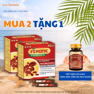 Siro Uống Feronic Bổ Sung Sắt 3 Và Acid Folic Hỗ Trợ Tiêu Hoá Giảm Táo Bón Cải Thiện Tình Trạng Thiếu Máu Hộp 20 Ống