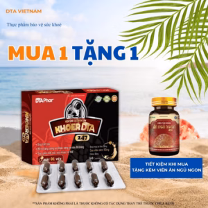 Viên Uống Khoer Dta 247 Hỗ Trợ Tăng Lực Tỉnh Táo Tức Thì Bồi Bổ Cơ Thể Hộp 60 Viên