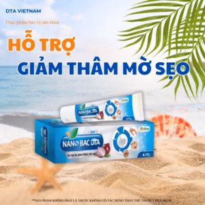 Kem Bôi Nano Bạc Dta Giúp Tái Tạo Da Giảm Thâm Mờ Sẹo Dùng Được Cho Phụ Nữ Có Thai Và Trẻ Sơ Sinh Tuýp 20G