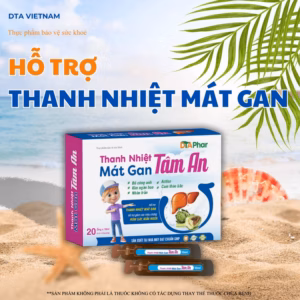 Siro Uống Thanh Nhiệt Mát Gan Hỗ Trợ Giảm Nóng Trong Mát Gan Giảm Tình Trạng Rôm Sẩy Mẩn Ngứa Hộp 20 Ống