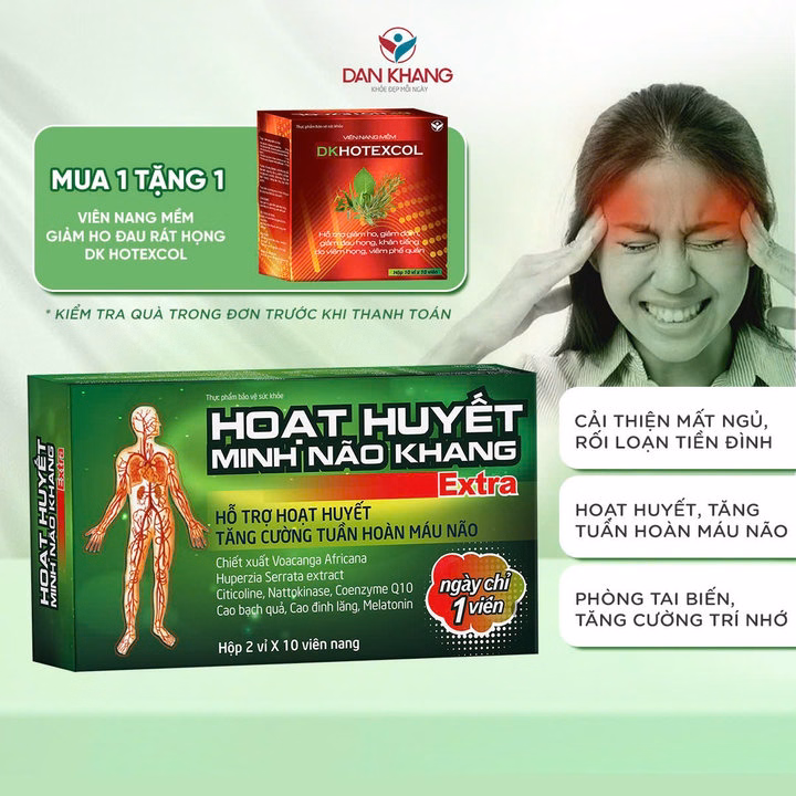 Hoạt Huyết Minh Não Khang Extra - Dân Khang