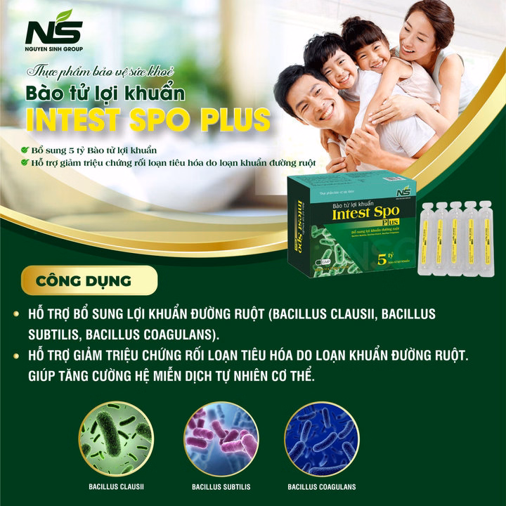 Bào Tử Lợi Khuẩn Intest Spo Plus - Nguyên Sinh Group - Ảnh 5
