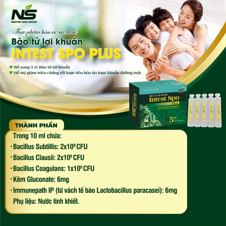 Bào Tử Lợi Khuẩn Intest Spo Plus - Nguyên Sinh Group - Ảnh 3