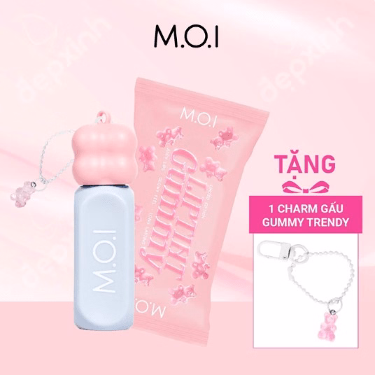 M.O.I-Son Tint Bóng Liptint Gummy No.06 Apple- Đỏ Mận - Ảnh 2