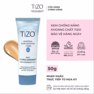 Kem Chống Nắng Khoáng Chất Bảo Vệ Hàng Ngày Spf50 50G Tizo