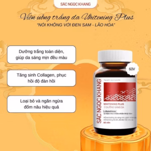 Viên Uống Dưỡng Trắng Da Whitening Plus [60 Viên - Liệu Trình 1 Tháng] - Sắc Ngọc Khang