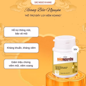 Xoang Bảo Nguyên - Hỗ Trợ Viêm Xoang & Viêm Mũi Dị Ứng [50 Viên] - Sắc Ngọc Khang