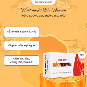 Hoạt Huyết Bảo Nguyên - Hỗ Trợ Hoạt Huyết & Tăng Cường Lưu Thông Máu Não [30 Viên] - Sắc Ngọc Khang