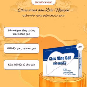 Chức Năng Gan Bảo Nguyên - Hỗ Trợ Mát Gan, Phục Hồi Chức Năng Gan, Hạ Men Gan [30 Viên] - Sắc Ngọc Khang