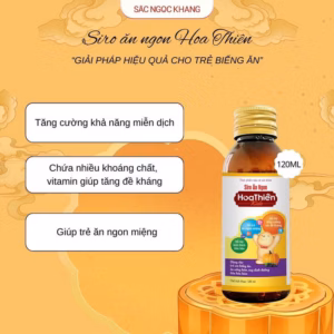 Siro Ăn Ngon Hoa Thiên Kids [Chai 120Ml] - Sắc Ngọc Khang