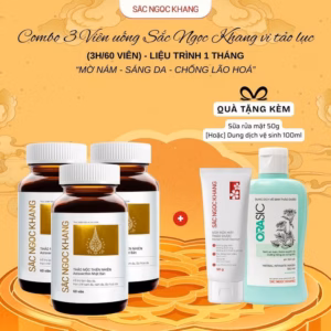 Combo 3 Hộp Viên Uống Snk Vi Tảo Lục [3H/60 Viên - Liệu Trình 1 Tháng] - Sắc Ngọc Khang