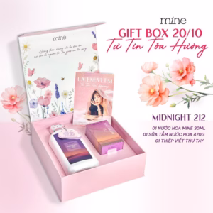 Combo Hộp Quà Tặng Mine Sữa Tắm Midnight 212, 470 G + Nước Hoa Midnight 212, 30 Ml