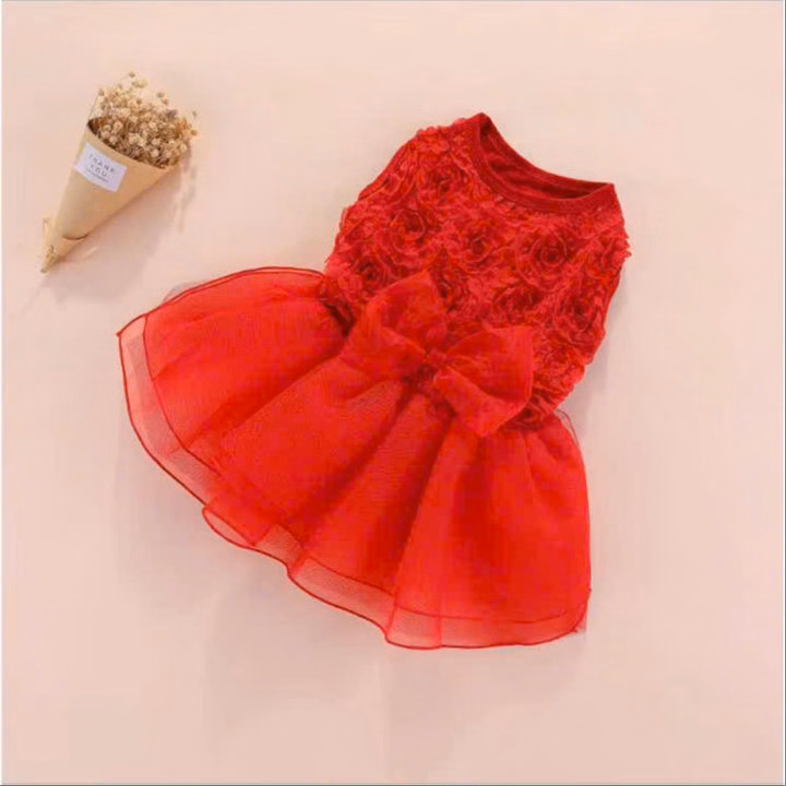 Váy Xoè Hoa Siêu Sang Trọng Từ 0.5-9Kg Dành Cho Thú Cưng Chó Mèo - Ảnh 2