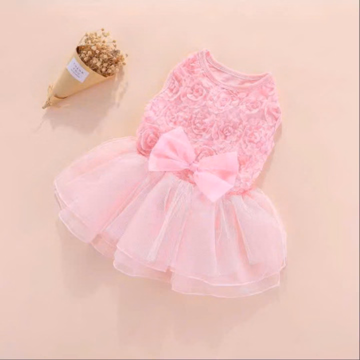 Váy Xoè Hoa Siêu Sang Trọng Từ 0.5-9Kg Dành Cho Thú Cưng Chó Mèo - Ảnh 3