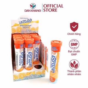 Viên Sủi C Bổ Sung Vitamin C Tăng Đề Kháng Multivitamins Ladtusa Tuýp 20 Viên