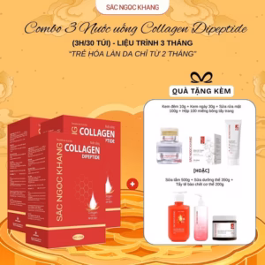 Combo 03 Nước Uống Collagen Dipeptide [3H/30 Túi - Liệu Trình 3 Tháng] - Sắc Ngọc Khang