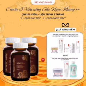 Combo 03 Viên Uống Snk++ 120 Viên [3H/120 Viên - Liệu Trình 3 Tháng] - Sắc Ngọc Khang