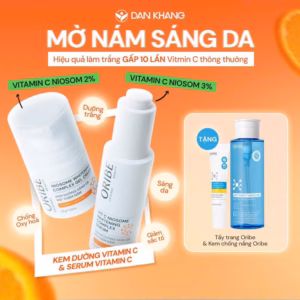 Combo Dưỡng Sáng Mờ Thâm Nám Serum & Kem Dưỡng Vitamin C Niosome Whitening Complex Oribe