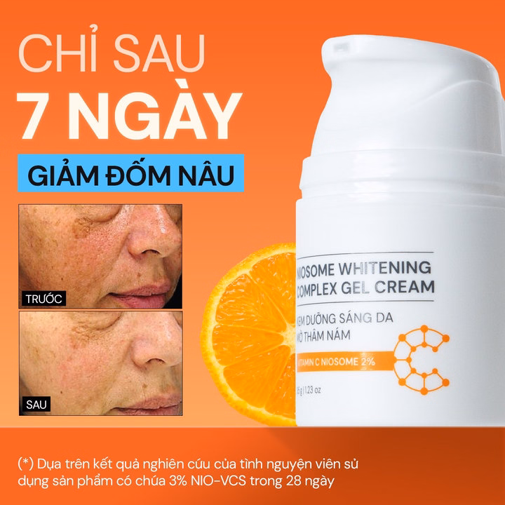 Combo Dưỡng Sáng Mờ Thâm Nám Serum & Kem Dưỡng Vitamin C Niosome Whitening Complex Oribe - Ảnh 7