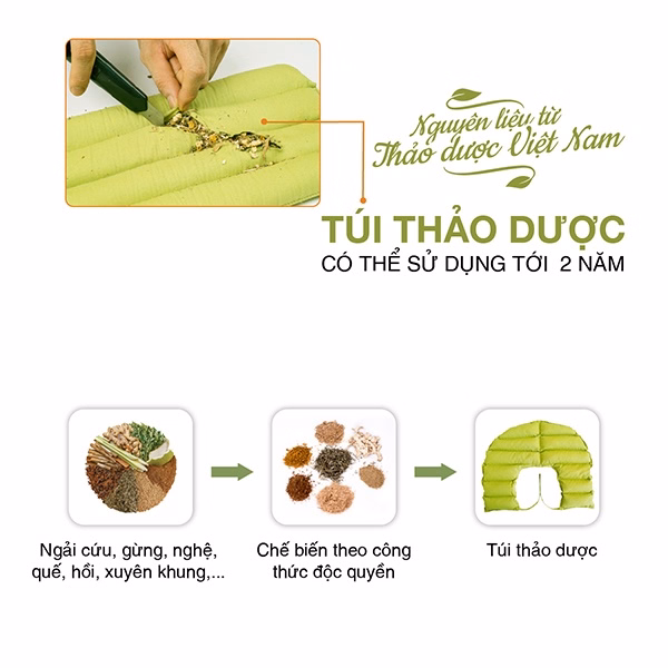 Túi Chườm Thảo Dược Vai Gáy - Hapaku - Ảnh 9