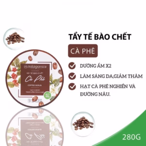 Tẩy Tế Bào Chết Body & Mặt Scrub Coffee Whitening - Milaganics