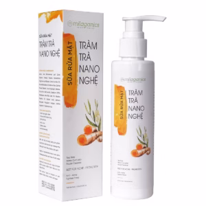 Sữa Rửa Mặt Tràm Trà Nano Nghệ Ngăn Ngừa Mụn, Làm Sạch Da Nhạy Cảm 135Ml - Milaganics