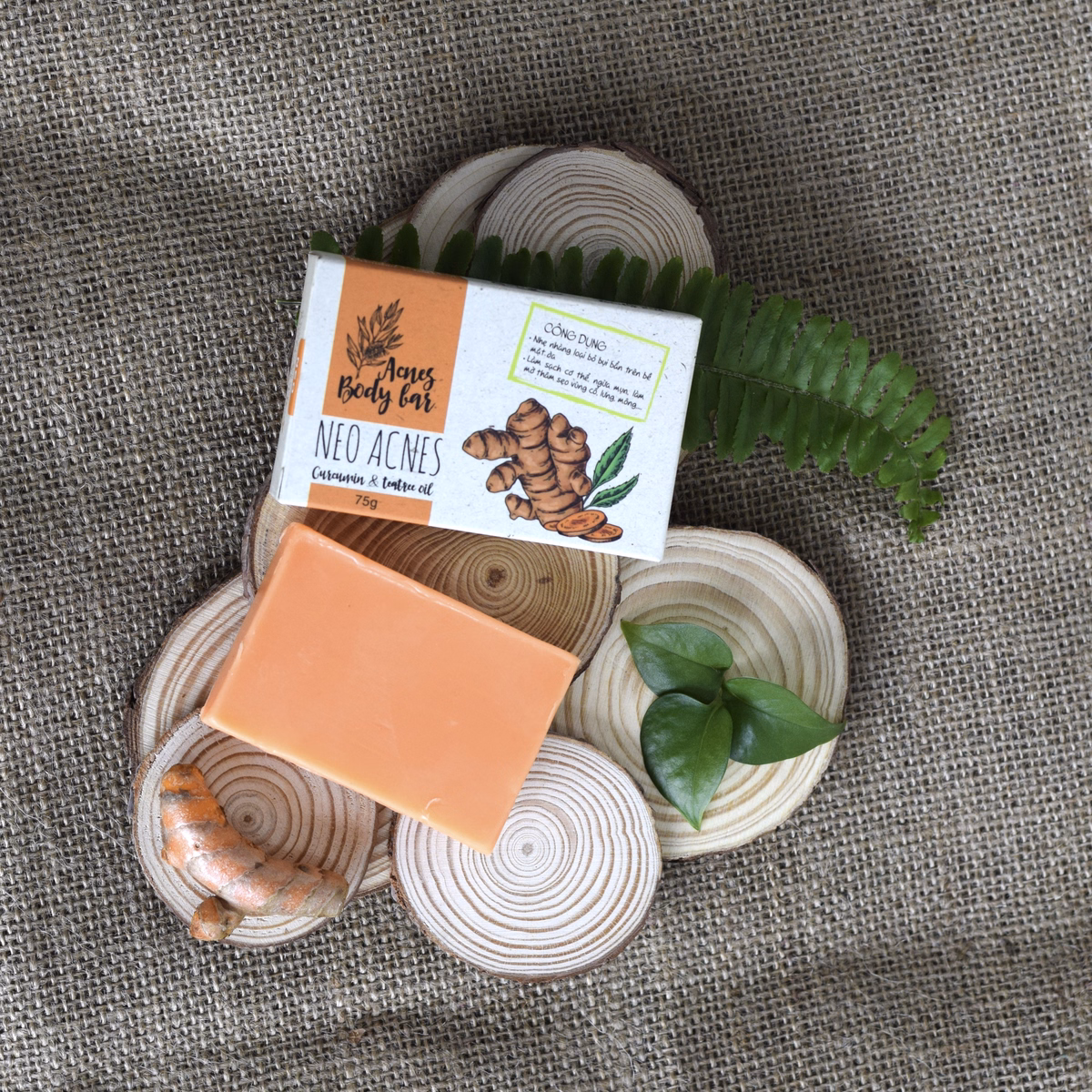 Bộ Đôi Giảm Mụn Mờ Thâm Lưng, Body - Xà Phòng Nghệ 75G Và Gel Nghệ Nano Neocurma 20G - Neo Acnes - Ảnh 7