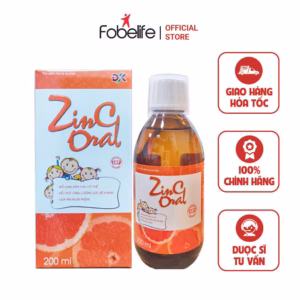 Dung Dịch Uống Giúp Bổ Sung Kẽm, Tăng Cường Đề Kháng, Giúp Trẻ Ăn Ngon Miệng Zinc Oral 200Ml - Đông Khánh