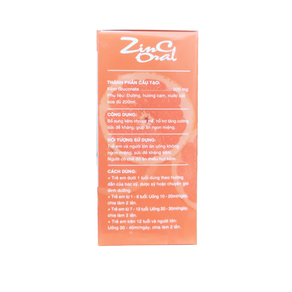 Dung Dịch Uống Giúp Bổ Sung Kẽm, Tăng Cường Đề Kháng, Giúp Trẻ Ăn Ngon Miệng Zinc Oral 200Ml - Đông Khánh - Ảnh 4