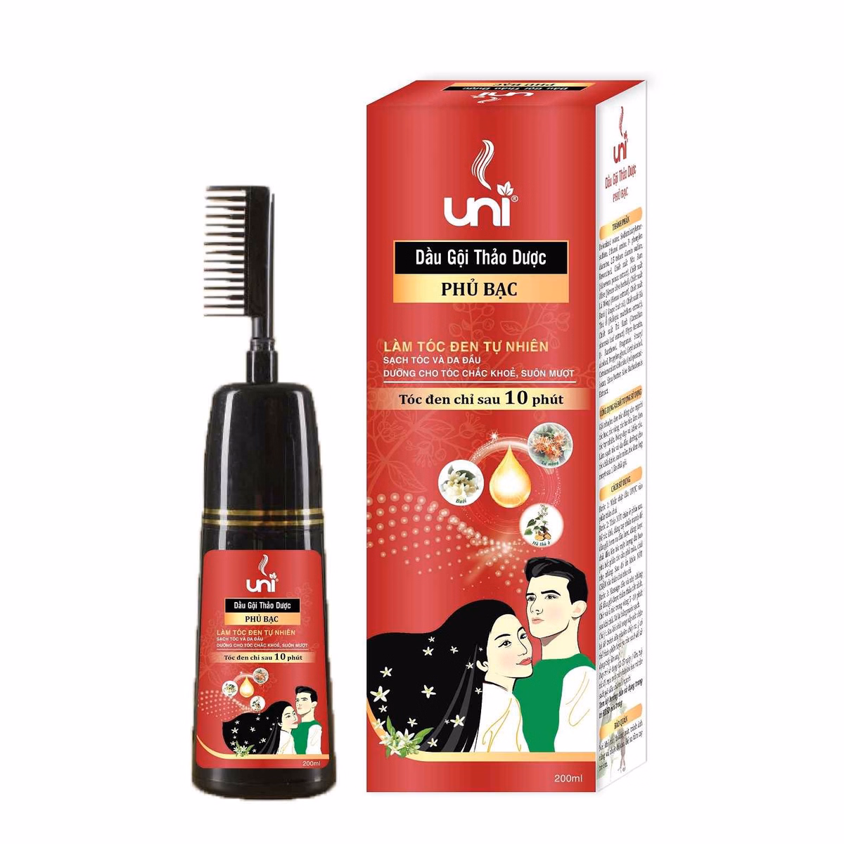 Dầu Gội Thảo Dược Phủ Bạc - Uni Pharma - Ảnh 2