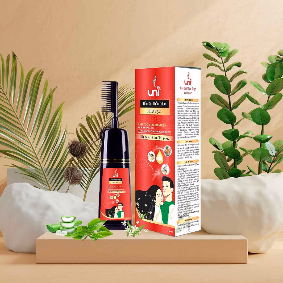 Dầu Gội Thảo Dược Phủ Bạc - Uni Pharma - Ảnh 4