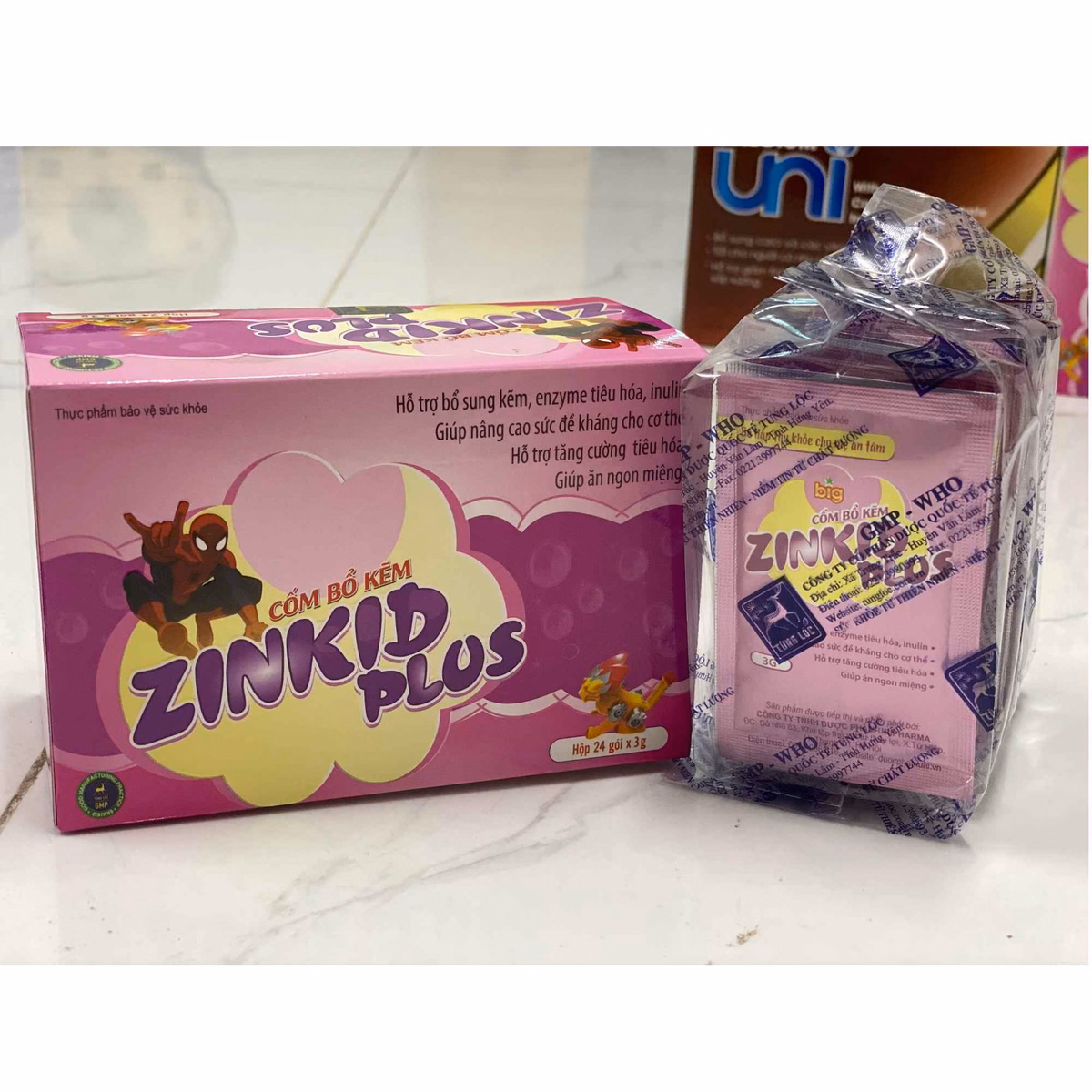 Cốm Bổ Kẽm Zinkid Plus - Unipharma