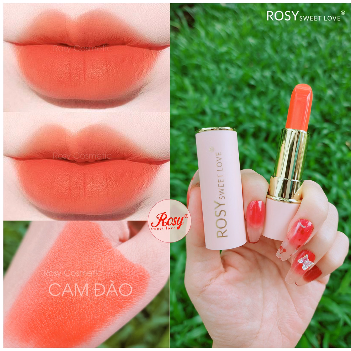 Combo 2 Son Sáp Lì Sweet Love - Rosy - Ảnh 11
