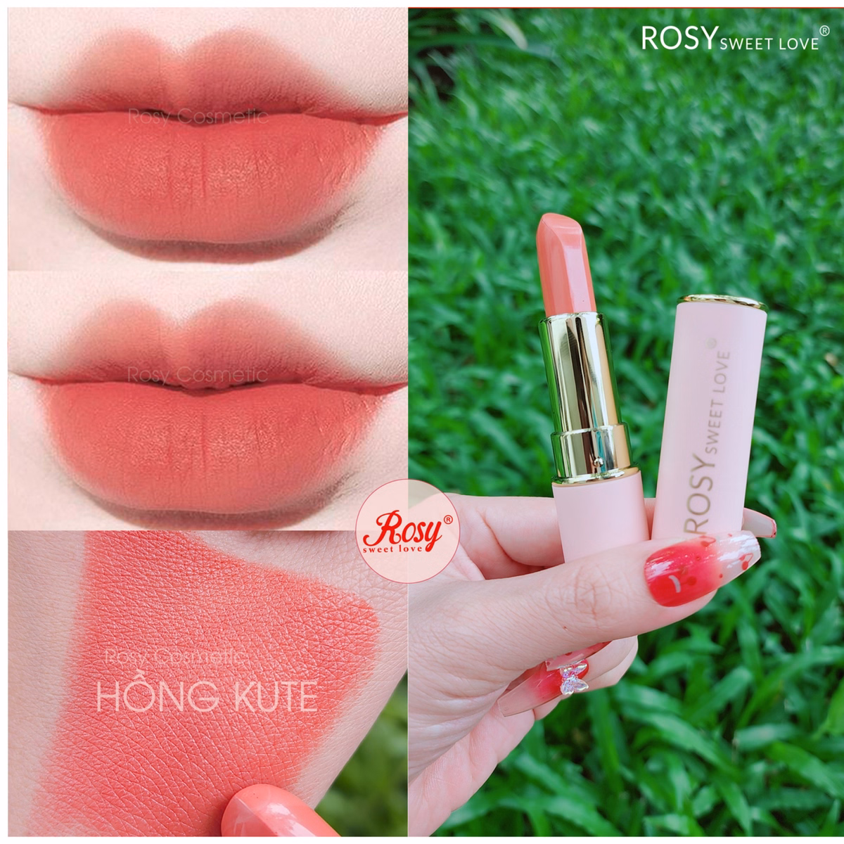 Combo 2 Son Sáp Lì Sweet Love - Rosy - Ảnh 12
