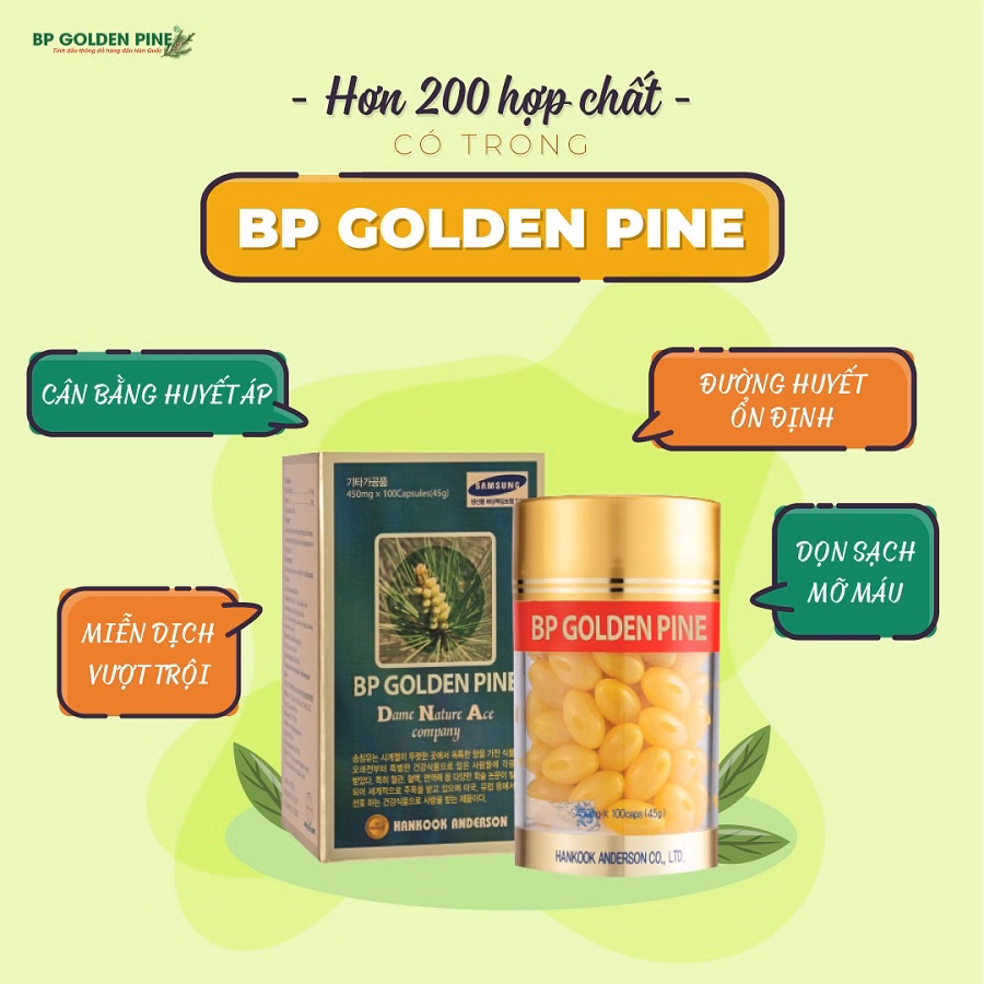 Tinh Dầu Thông Đỏ Bp Golden Pine - Bp Pharma - Hộp 100 Viên - Ảnh 5