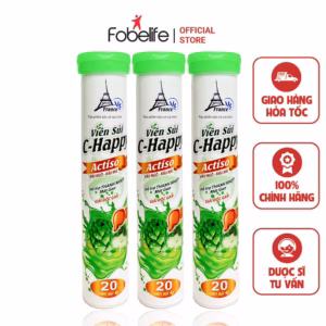 Viên Sủi Vitamin C Happy Actiso - Pháp Effiel