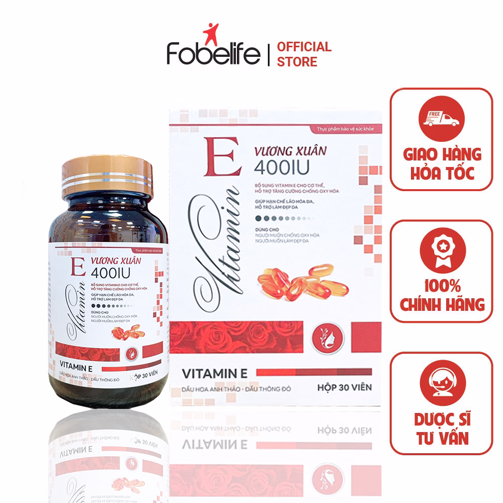 Viên Dầu Cá Bổ Sung Vitamin E Vương Xuân - Pháp Effiel